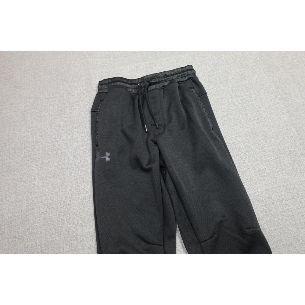 Under Armour ColdGear Sweatpants Mens Small Black Fleece Joggers Warm Athletic